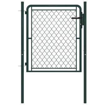 Poort 100x100 cm staal groen 1