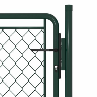 Poort 100x100 cm staal groen 3