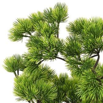 Kunstplant met pot pinus bonsai 60 cm groen 4