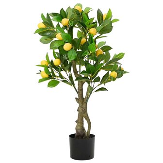 Kunstcitroenboom 234 blaadjes 90 cm groen 1