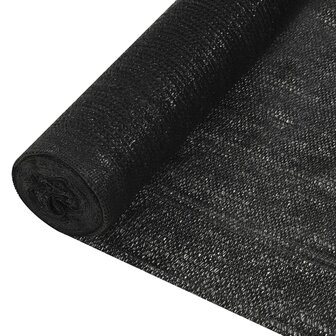 Privacynet 195 g/m&sup2; 1,2x10 m HDPE zwart  1