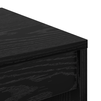 Bureau Zwart Eiken 60x40x76 cm Gefabriceerd Hout 4
