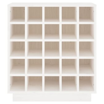 Wijnkast 55,5x34x61 cm massief grenenhout wit 5
