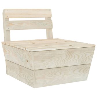 Middenbank sectioneel pallet ge&iuml;mpregneerd vurenhout 1