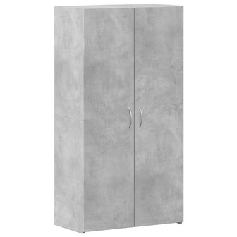 Archiefkast 60x32x115 cm bewerkt hout betongrijs 2