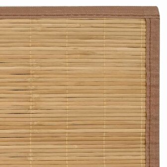 Tapijt 160x230 cm bamboe bruin 6