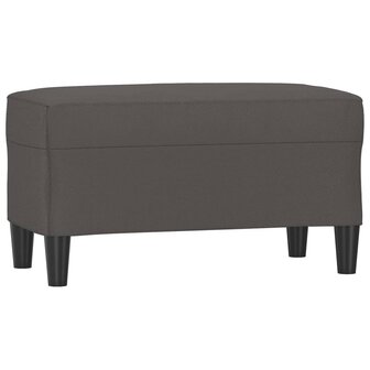 Bankje 70x35x41 cm kunstleer grijs 2