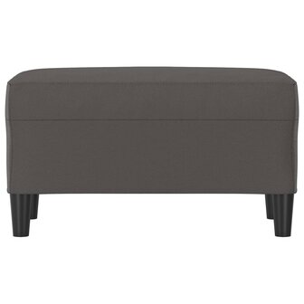 Bankje 70x35x41 cm kunstleer grijs 3