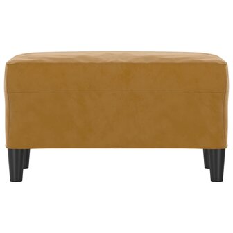 Bankje 70x35x41 cm fluweel bruin 3