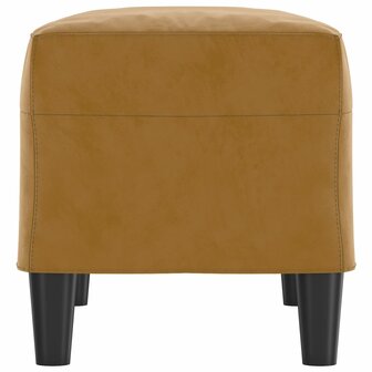 Bankje 70x35x41 cm fluweel bruin 4