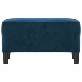 Bankje 70x35x41 cm fluweel blauw 3