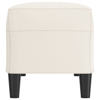 Bankje 100x35x41 cm kunstleer cr&egrave;mekleurig 4