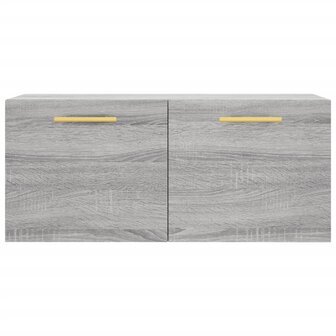 Wandkast 80x36,5x35 cm bewerkt hout grijs sonoma eikenkleurig 5