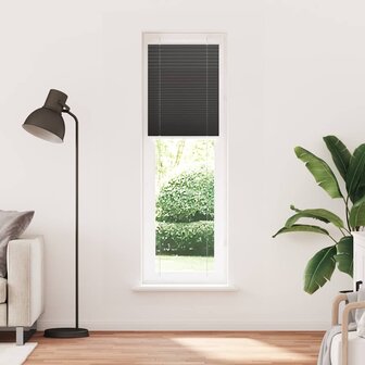 Pliss&eacute; rolgordijn 55x200 cm stofbreedte 54,4 cm polyester zwart 2