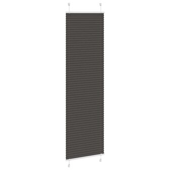 Pliss&eacute; rolgordijn 55x200 cm stofbreedte 54,4 cm polyester zwart 3