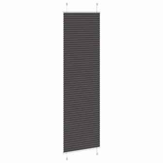 Pliss&eacute; rolgordijn 55x200 cm stofbreedte 54,4 cm polyester zwart 4