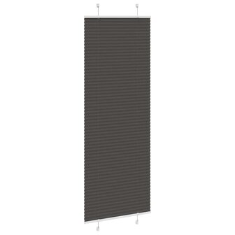 Pliss&eacute; rolgordijn 75x200 cm stofbreedte 74,4 cm polyester zwart 3