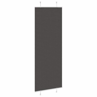 Pliss&eacute; rolgordijn 80x200 cm stofbreedte 79,4 cm polyester zwart 3