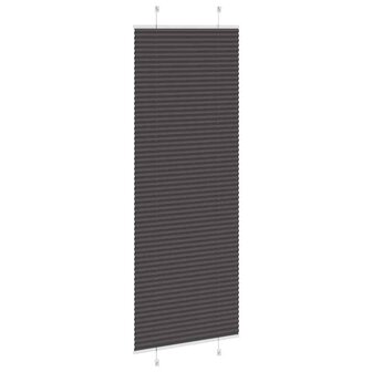 Pliss&eacute; rolgordijn 80x200 cm stofbreedte 79,4 cm polyester zwart 4