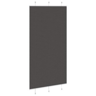 Pliss&eacute; rolgordijn 110x200cm stofbreedte 109,4cm polyester zwart 4