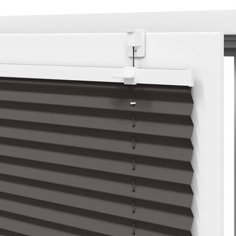 Pliss&eacute; rolgordijn 110x200cm stofbreedte 109,4cm polyester zwart 9