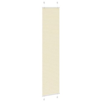 Pliss&eacute; rolgordijn 40x200 cm stofbreedte 39,4 cm polyester cr&egrave;me 3