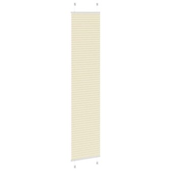 Pliss&eacute; rolgordijn 40x200 cm stofbreedte 39,4 cm polyester cr&egrave;me 4