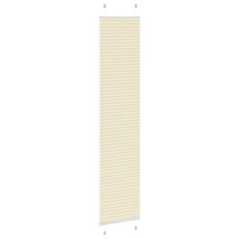 Pliss&eacute; rolgordijn 50x200 cm stofbreedte 49,4 cm polyester cr&egrave;me 4