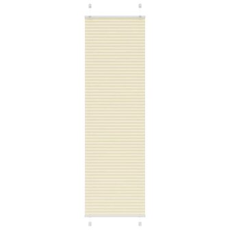 Pliss&eacute; rolgordijn 55x200 cm stofbreedte 54,4 cm polyester cr&egrave;me 1