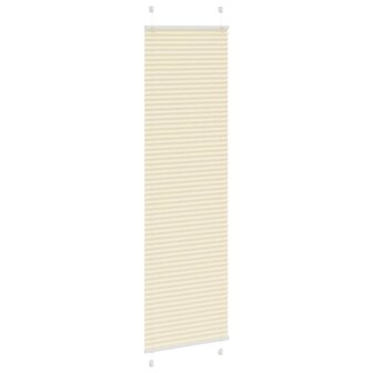 Pliss&eacute; rolgordijn 55x200 cm stofbreedte 54,4 cm polyester cr&egrave;me 3