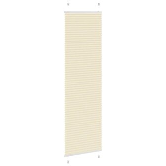 Pliss&eacute; rolgordijn 55x200 cm stofbreedte 54,4 cm polyester cr&egrave;me 4
