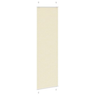 Pliss&eacute; rolgordijn 60x200 cm stofbreedte 59,4 cm polyester cr&egrave;me 3