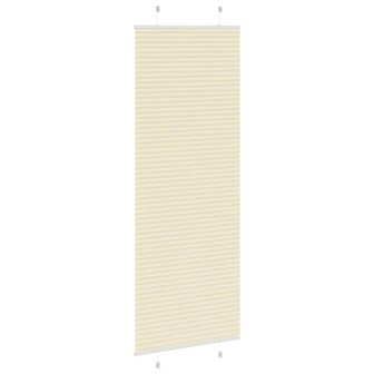 Pliss&eacute; rolgordijn 70x200 cm stofbreedte 69,4 cm polyester cr&egrave;me 4