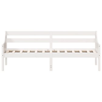 Slaapbank zonder matras 90x200 cm massief grenenhout wit 4