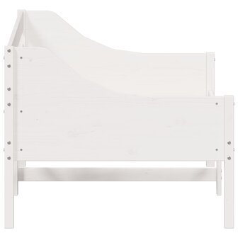 Slaapbank zonder matras 90x200 cm massief grenenhout wit 5