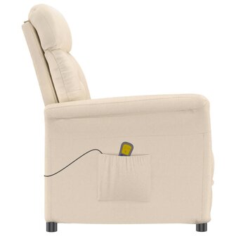 Massagestoel microvezelstof beige 4