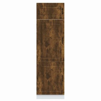 Keukenkast Kalmar bewerkt hout gerookt eikenkleurig 3