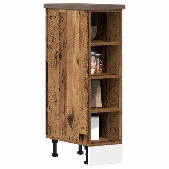 Onderkast 20x44,5x81,5 cm bewerkt hout oud houtkleurig 1