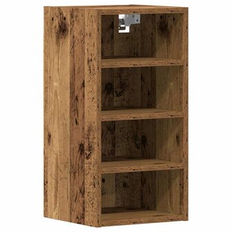 Hangkast Riga 30x29,5x60 cm bewerkt hout oud houtkleurig 2