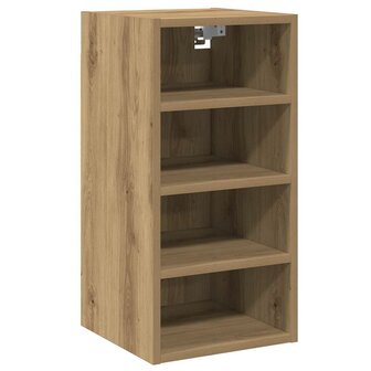 Hangkast Riga 30x29,5x60 cm bewerkt hout artisanaal eikenkleur 2