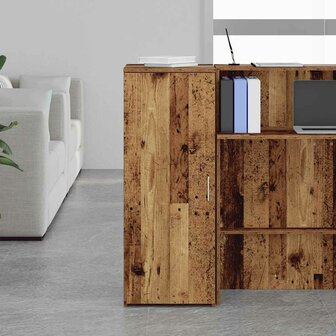 Opbergkast 40x45x103,5 cm bewerkt hout oud houtkleurig 3