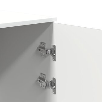 Opbergkast 50x45x103,5 cm bewerkt hout wit 9