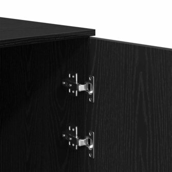 Opbergkast 50x45x103,5 cm bewerkt hout zwart 8