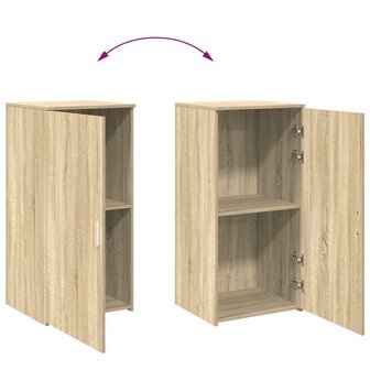 Opbergkast 50x45x103,5 cm bewerkt hout sonoma eikenkleurig 7