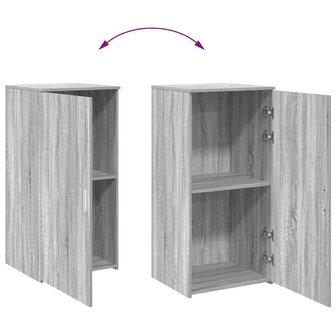 Opbergkast 50x45x103,5 cm bewerkt hout grijs sonoma eikenkleur 7