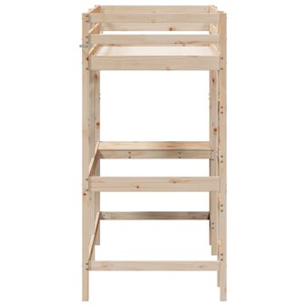 Hoogslaper met bureau massief grenenhout 75x190 cm 5
