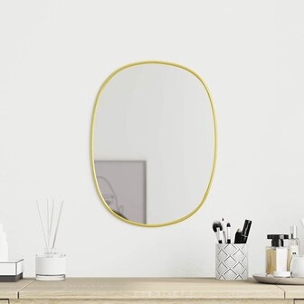 Wandspiegel 40x30 cm goudkleurig 1