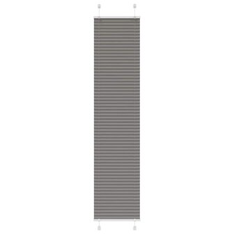Pliss&eacute; rolgordijn 40x200 cm stofbreedte 39,4 cm antraciet 1