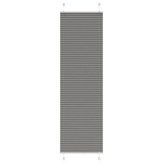 Pliss&eacute; rolgordijn 55x200 cm stofbreedte 54,4 cm antraciet 1