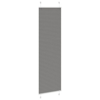 Pliss&eacute; rolgordijn 55x200 cm stofbreedte 54,4 cm antraciet 3
